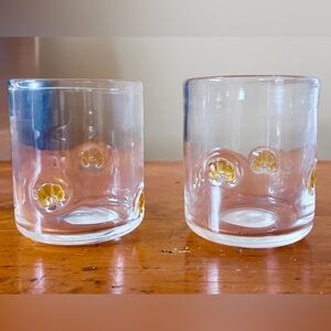 Set Of 2 Madison Home 16 fl oz Icon Glass -Croissants NEW